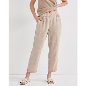 Talbots Haven Well Within 100% Linen Pants Sz LP Elastic Waist 90.00 ONLINE
